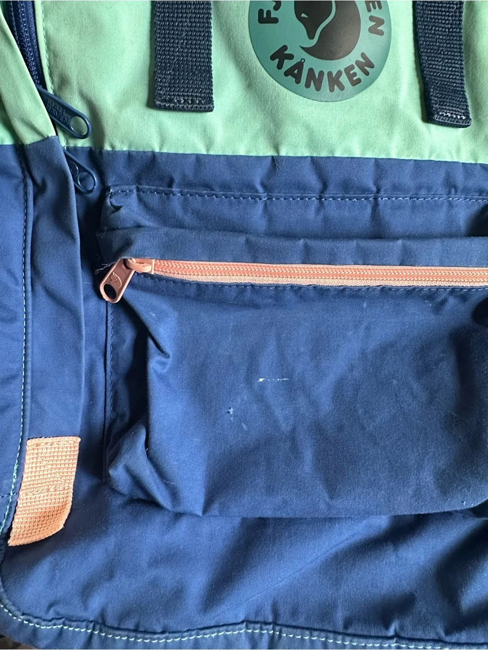 Fjällräven Kånken Art Laptop Backpack in the Coast Line-Sky 15in Water Repellent - Picture 8 of 11